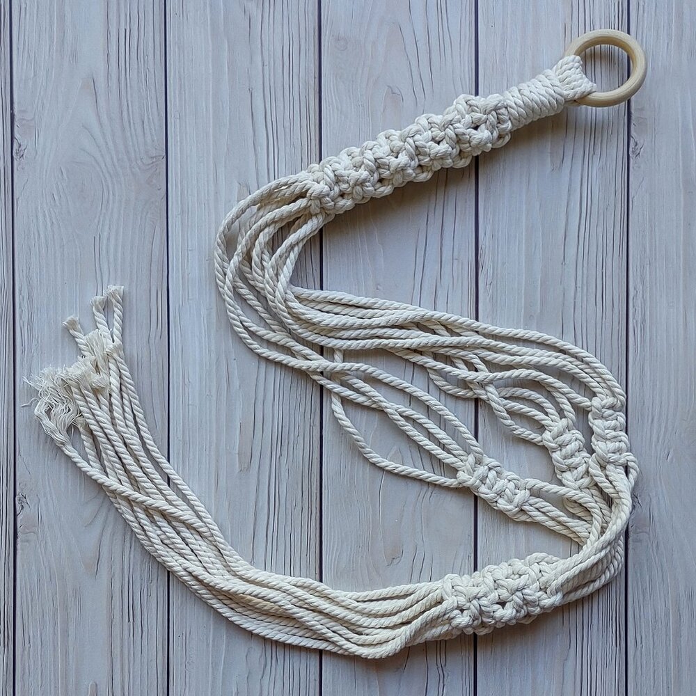 NEW! Natural Macrame Plant Hanger | Hanging Planter Indoor Garden Home Decor